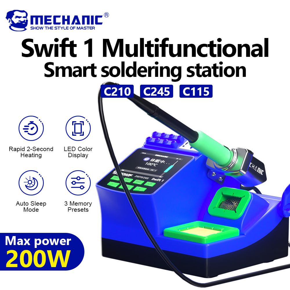 C210 Precision Soldering Station - MECHANIC Stazione di saldatura digitale Swift