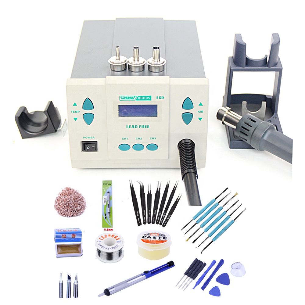 Hot Air Rework Station 861Dw - Saldatori elettrici con display digitale +