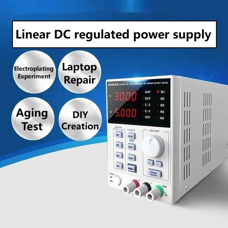 High Precision Dc Power Supply 30V 10A - Alimentatore DC Regolato Lineare 30V 60V