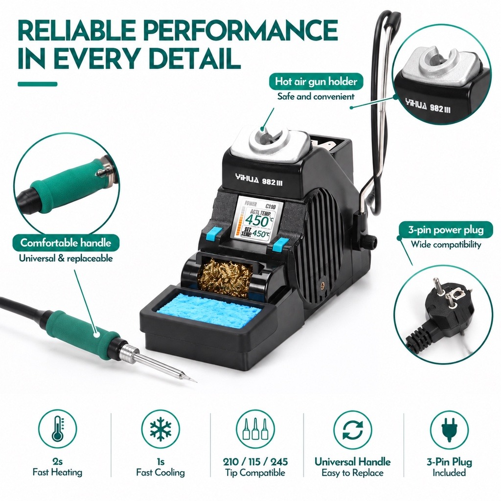 YIHUA 982-III C210 Stazione di - C210 Precision Soldering Station recensione e prezzo