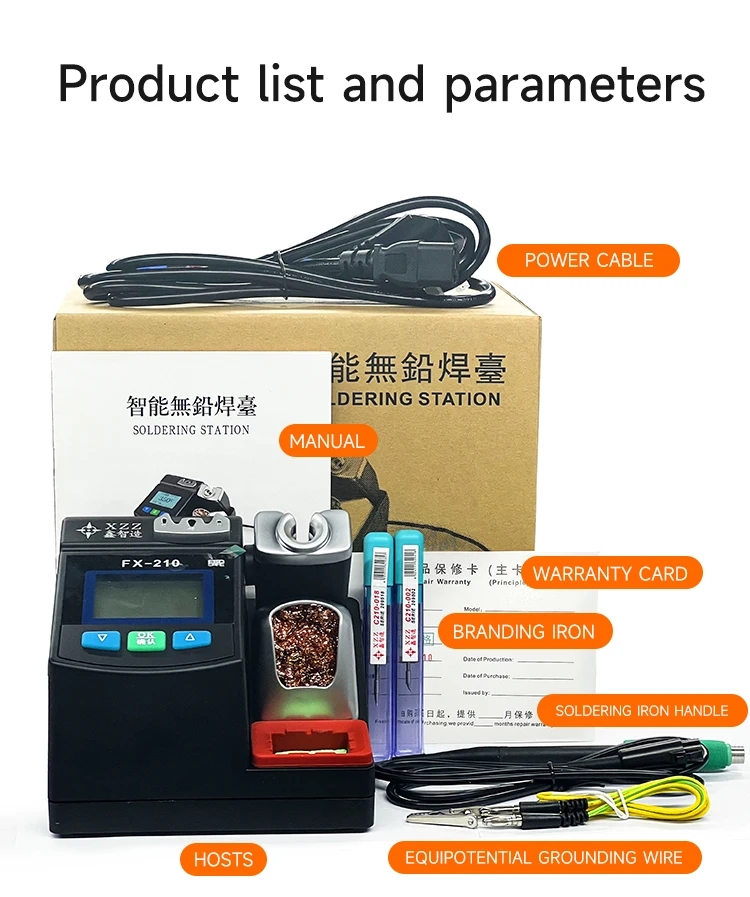 XZZ FX-210 Stazione di saldatu - C210 Precision Soldering Station recensione e prezzo