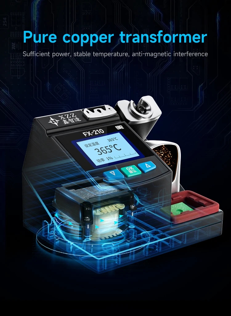 XZZ FX-210 Stazione di saldatu - C210 Precision Soldering Station recensione e prezzo